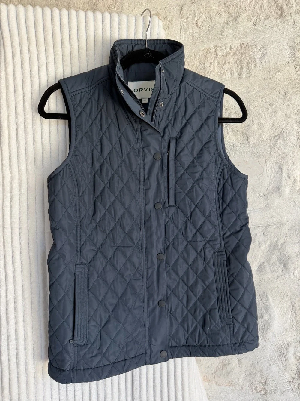 Orvis Quilted Women's Vest in Charcoal Blue - Picture 1 of 6